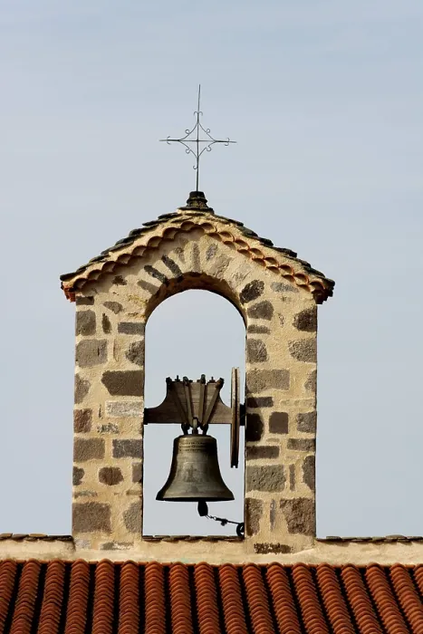 Framed Print : Bell tower of a village church Framed Print : Bell tower of a village church