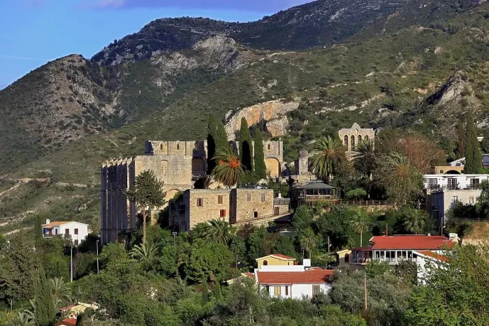 Framed Print : Bellapais, Beylerbeyi, parts of a Gothic monastery ruin Framed Print : Bellapais, Beylerbeyi, parts of a Gothic monastery ruin