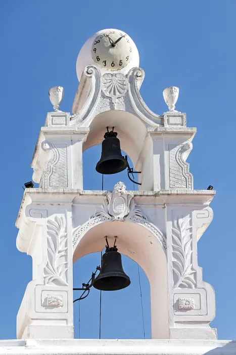 Framed Print : Bells and clock, Basilica de Nuestra Senora Del Pilar Framed Print : Bells and clock, Basilica de Nuestra Senora Del Pilar