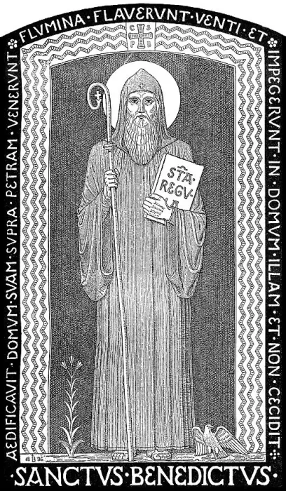 Framed Print : Benedict of Nursia, Benedictus de Nursia