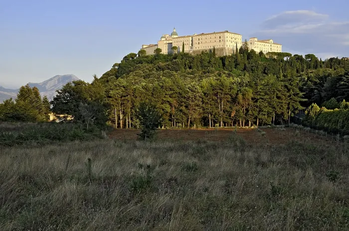 Framed Print : Benedictine Abbey of Montecassino on Monte Cassino