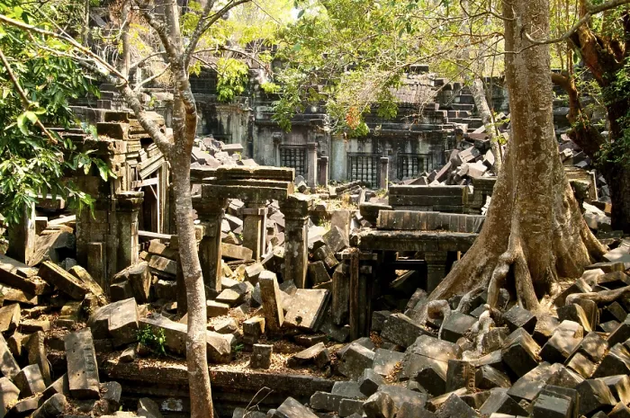 Framed Print : Beng Mealea was built as a Hindu temple