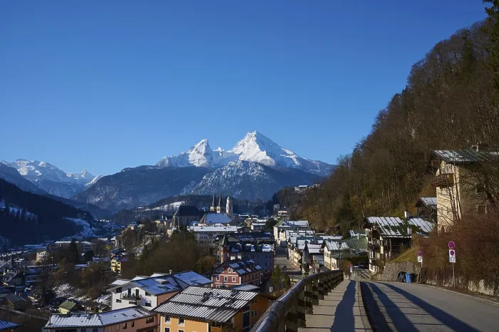 Framed Print : Berchtesgaden with Watzmann massif in winter