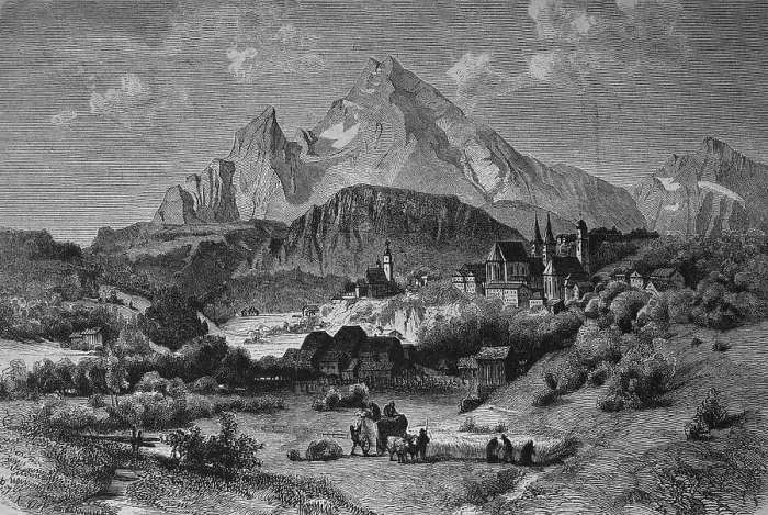 Framed Print : Berchtesgaden and Watzmann mountain Framed Print : Berchtesgaden and Watzmann mountain