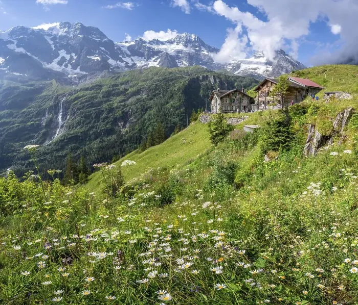 Framed Print : Berghotel Obersteinberg, Lauterbrunnen