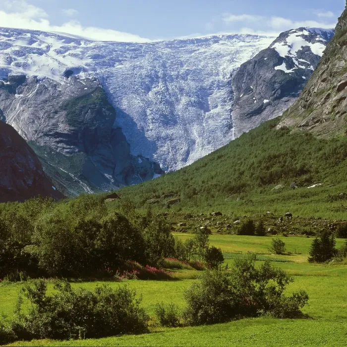 Framed Print : Bergsetbreen, Jostedalsbreen, Norway, Europe