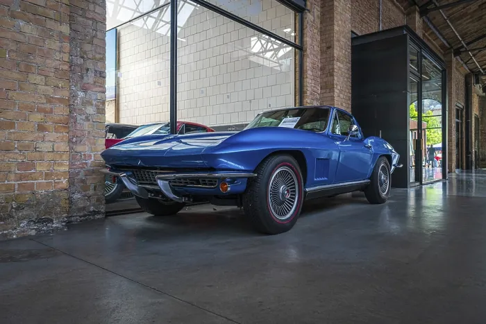 Framed Print : BERLIN - MAY 11, 2019: Sports car Chevrolet Corvette Sting Ray (C2)