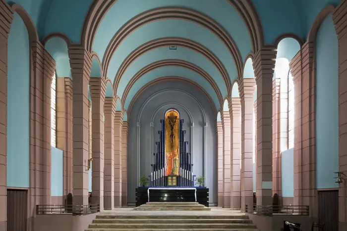 Framed Print : Berlin, St Augustine's, built in 1928 by Josef Bachem and Heinrich Horvatin Berlin