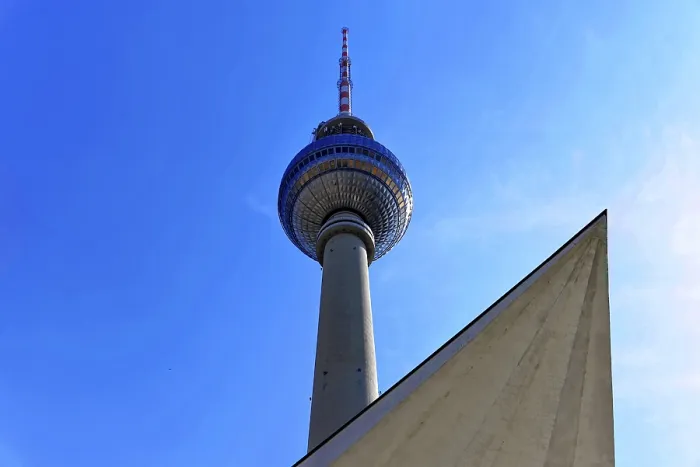Framed Print : Berlin television tower at Alexanderplatz