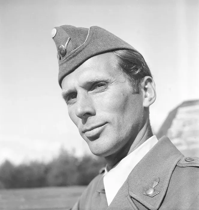 Framed Print : Bertil Harding, 1919-1999, Swedish military and sergeant in the air force. Known for having been a leader and resistance fighter in Norway. He became a courier for the resistance movement under the alias Fritiof, which was his second first name