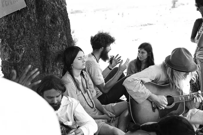 Framed Print : Bhagwan Rajneesh Osho devotees Ambarnath Mumbai Maharashtra India Asia 1973