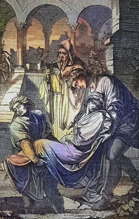 Framed Print : Biblical History, Burying the Dead