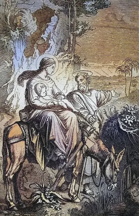 Framed Print : Biblical History, The Flight into Egypt Framed Print : Biblical History, The Flight into Egypt
