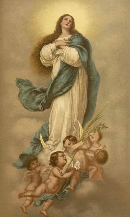 Framed Print : Biblical scene, Bible, The Immaculate Conception