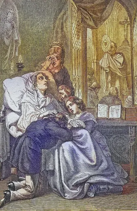 Framed Print : Biblical Story, The Dying Mother Framed Print : Biblical Story, The Dying Mother