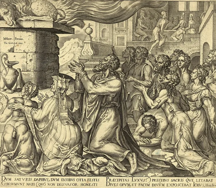 Framed Print : Biblical story of Job, In Job 1
