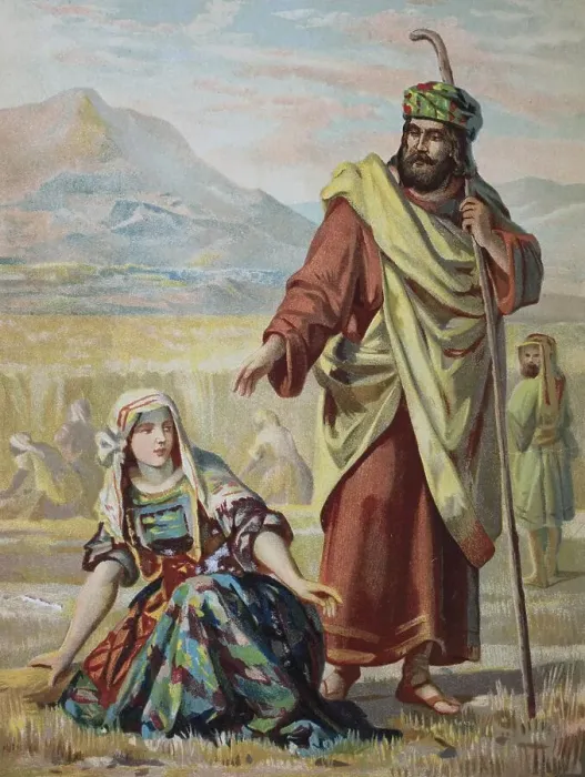 Framed Print : Biblical story, Ruth and Moses Framed Print : Biblical story, Ruth and Moses