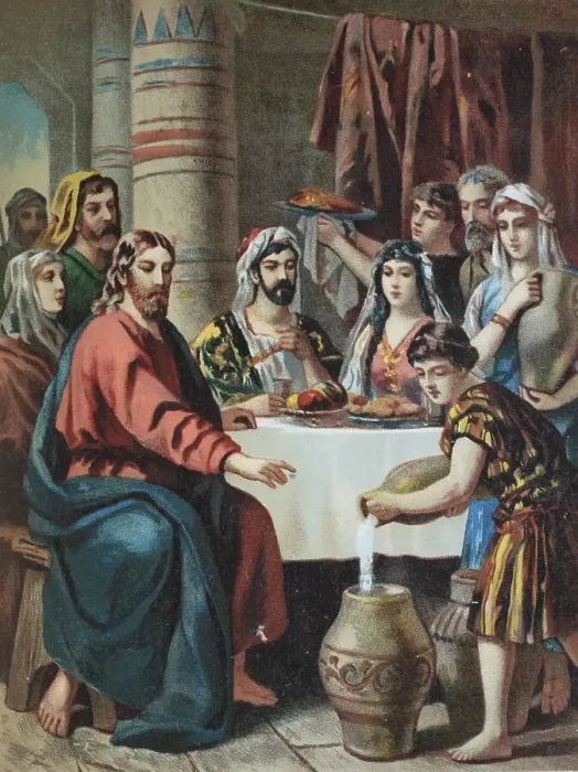 Framed Print : Biblical Story, The Wedding in Sana Framed Print : Biblical Story, The Wedding in Sana