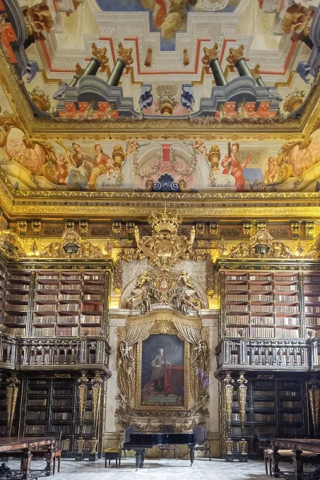 Framed Print : Biblioteca Joanina, historical university library
