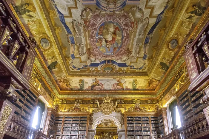 Framed Print : Biblioteca Joanina, historical university library Framed Print : Biblioteca Joanina, historical university library