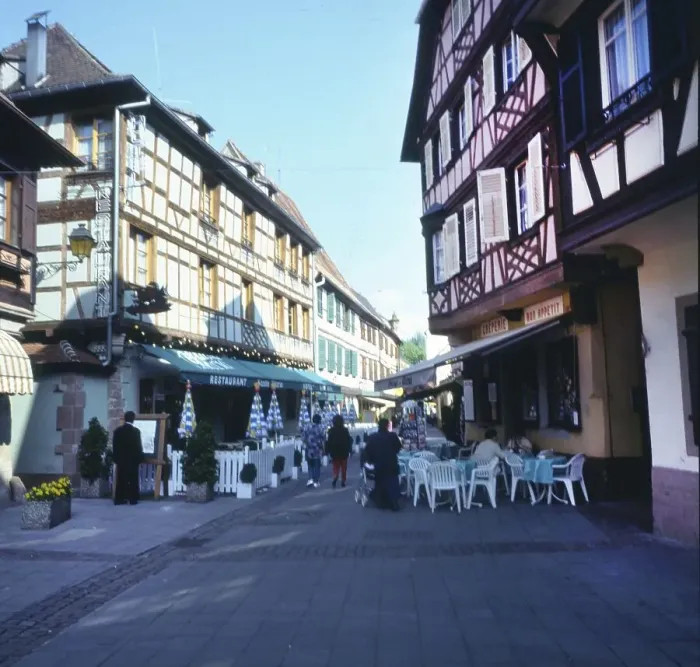 Framed Print : A bicycle tour through the Alsace