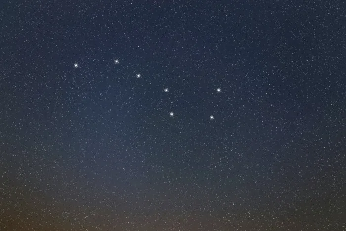 Framed Print : Big Dipper, Ursa Major star constellation