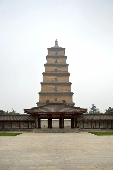 Framed Print : Big Wild Goose Pagoda, Buddhist pagoda