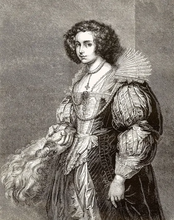 Framed Print : Bildnis der Marie-Louise von Taxis oder de Tassis von Antonis van Dyck