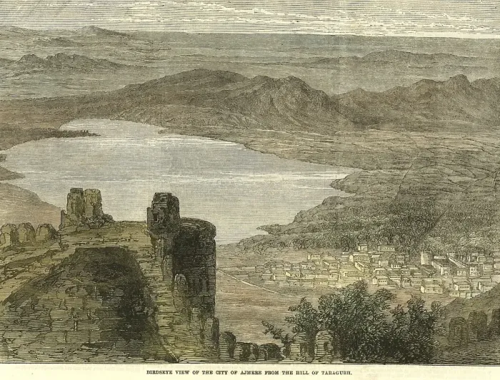 Framed Print : Birdseye view of the city of Ajmer from the hall of Taragurh, Rajasthan, India, Asia Framed Print : Birdseye view of the city of Ajmer from the hall of Taragurh, Rajasthan, India, Asia