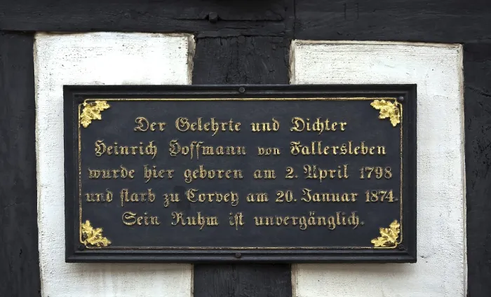 Framed Print : Birthplace of August Heinrich Hoffmann