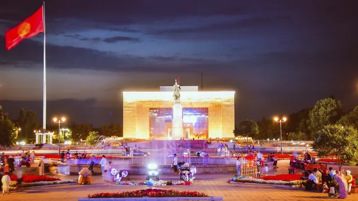 Framed Print : Bishkek, Kyrgyzstan - 25th september