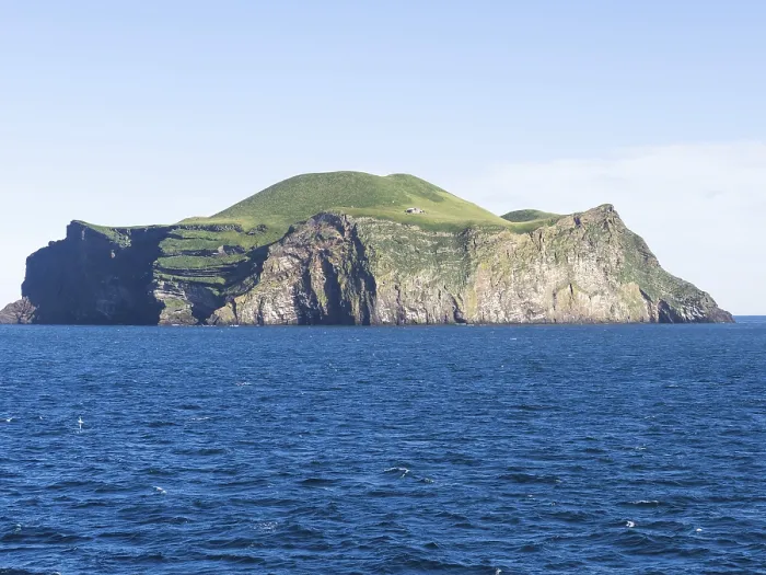 Framed Print : Bjarnarey, island of the Westman Islands, Iceland