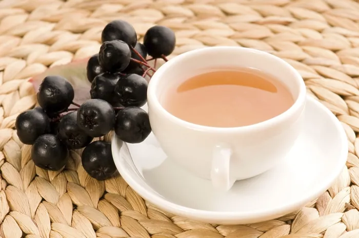 Framed Print : Black chokeberry tea, lodz