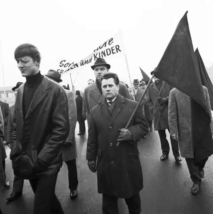 Framed Print : With black flags
