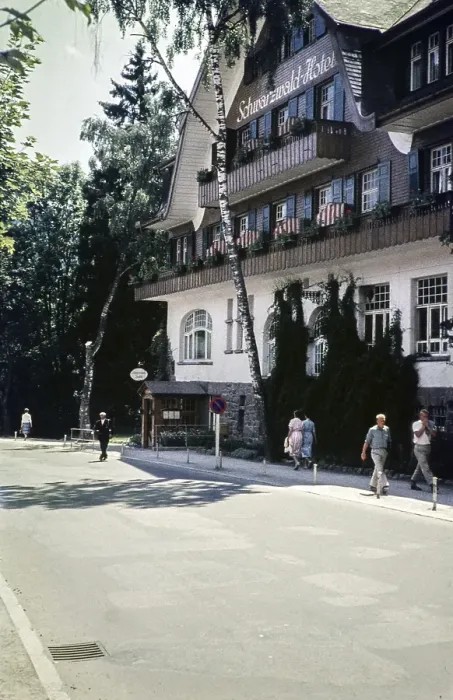 Framed Print : Black Forest Hotel, Titisee, Baden-Wuerttemberg, Germany, Europe 1960, Europe