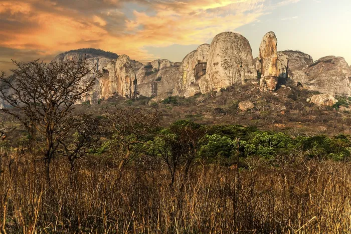 Framed Print : Black rocks of Pungo Andongo, Malanje province