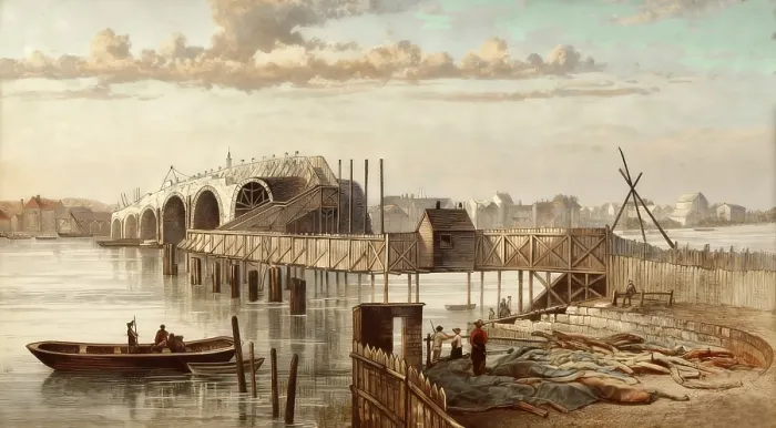 Framed Print : Blackfriars Bridge, a toll bridge over the River Thames in London