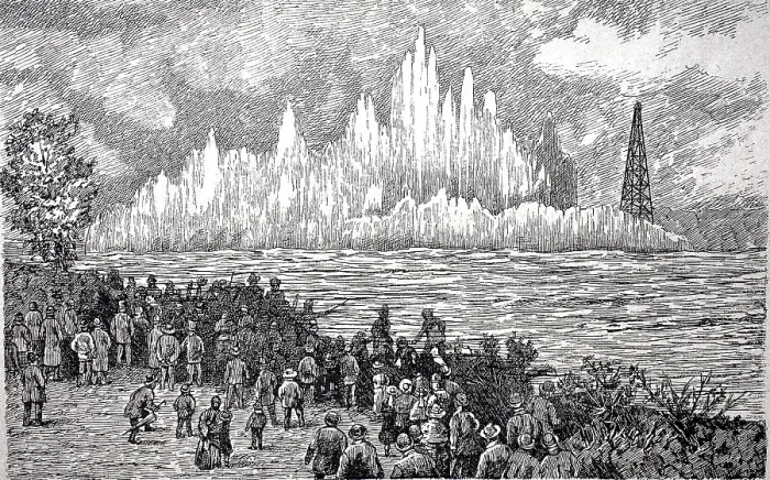 Framed Print : Blasting of the rocks of Ballets Point near New York Framed Print : Blasting of the rocks of Ballets Point near New York