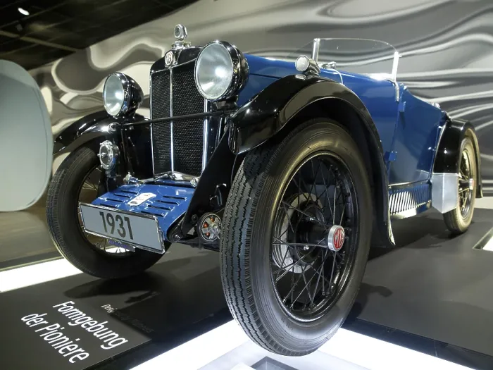 Framed Print : Blue vintage car from 1931 in the museum Framed Print : Blue vintage car from 1931 in the museum