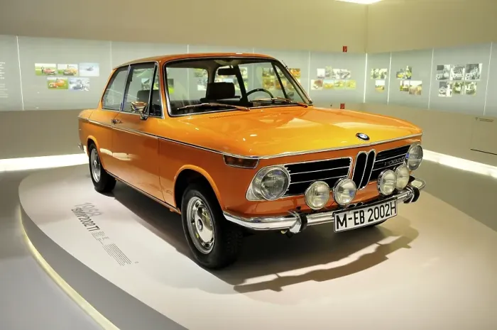 Framed Print : BMW 2002 TI from 1968, BMW Museum