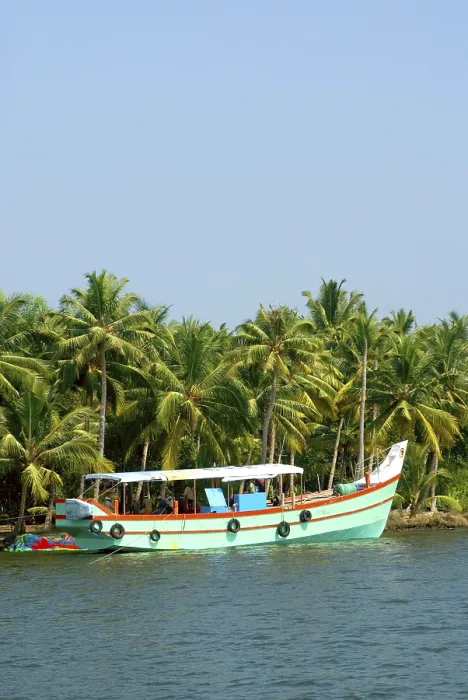 Framed Print : Boat in ashtamudi river, Kollam Framed Print : Boat in ashtamudi river, Kollam