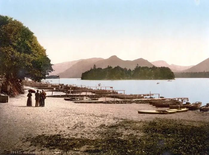 Framed Print : Boat mooring at Derwentwater, Lake District Framed Print : Boat mooring at Derwentwater, Lake District