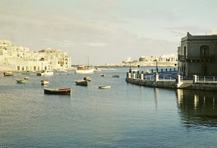 Framed Print : Boats in the harbour of Valetta, Malta, Europe, 1960, Europe Framed Print : Boats in the harbour of Valetta, Malta, Europe, 1960, Europe