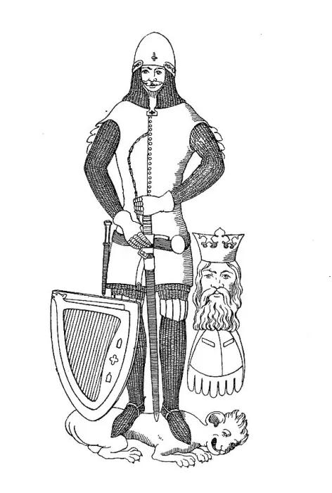 Framed Print : Body armour with lendner, mid-14th century