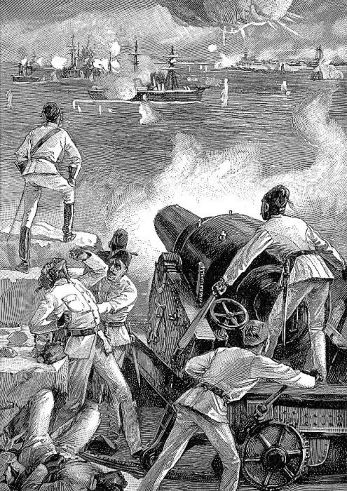 Framed Print : The Bombardment of Alexandria, in 1882