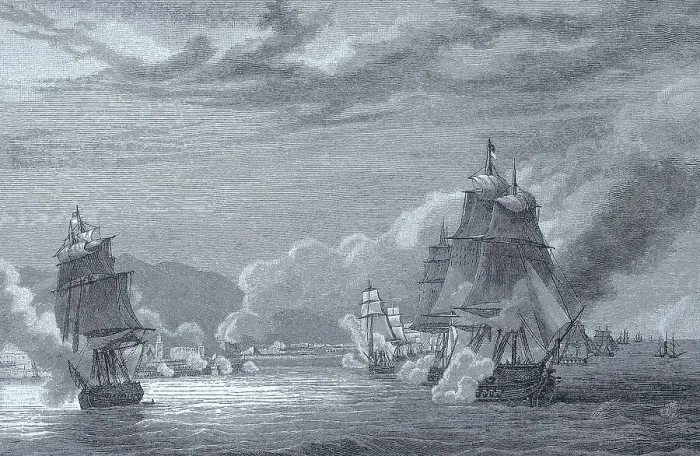 Framed Print : The Bombardment of Algiers by the French Fleet on 3 July 1830 Framed Print : The Bombardment of Algiers by the French Fleet on 3 July 1830