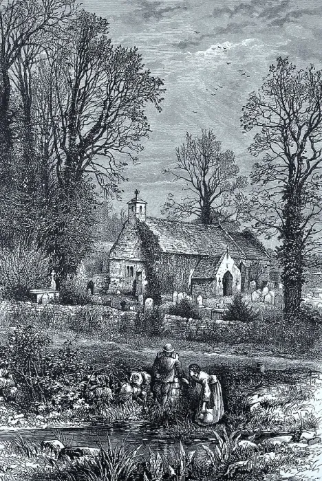Framed Print : Bonchurch on the Isle of Wight in 1860
