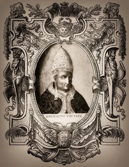 Framed Print : Boniface VIII, was Pope from 1294 to his death in 1303