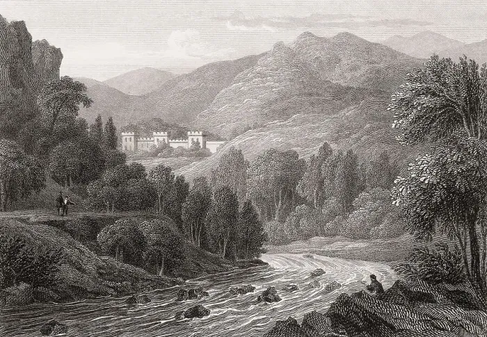 Framed Print : Bonskeid House, Strath Tummel, Perth and Kinross Framed Print : Bonskeid House, Strath Tummel, Perth and Kinross
