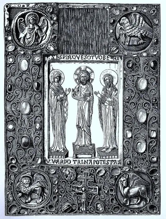 Framed Print : Book cover, St. Bernward's School
